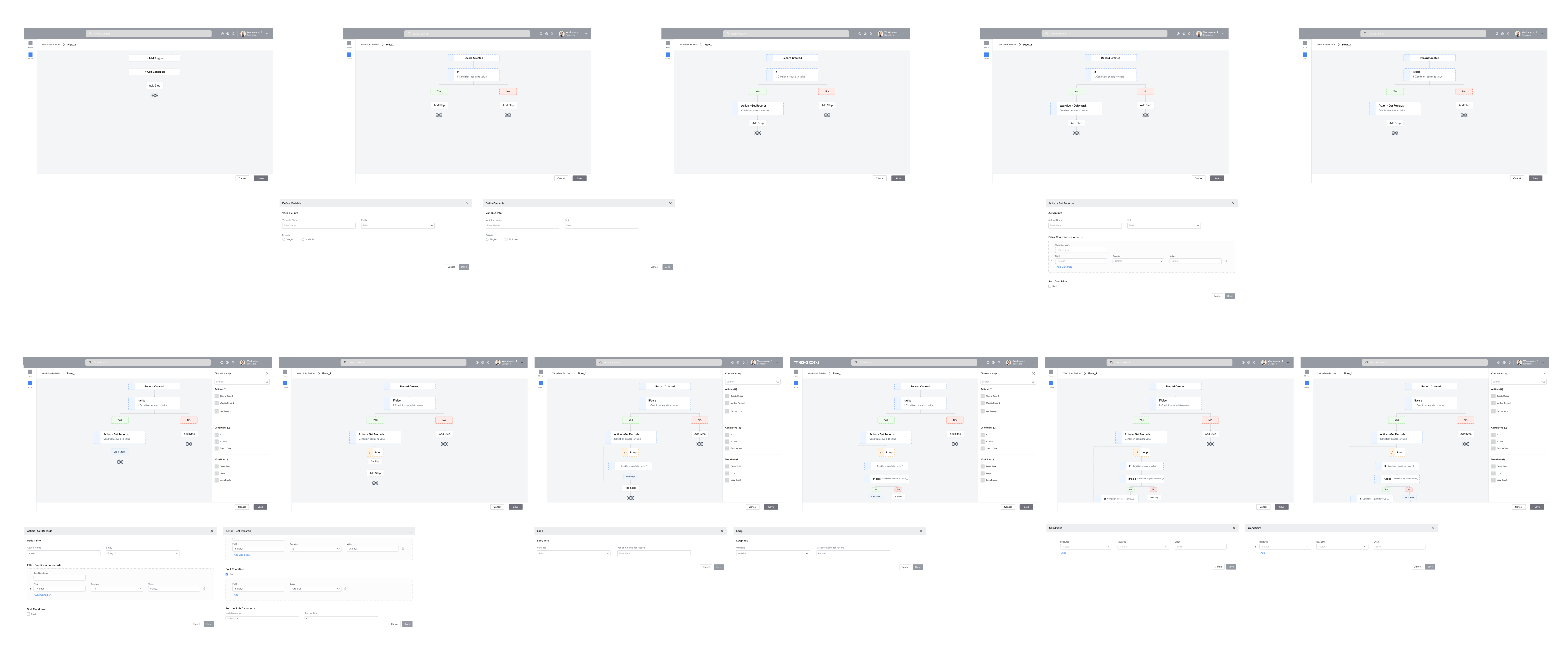 Flow Builder Interface